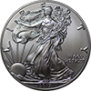 Silver Bullion Button Left