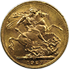 Britain Sovereign George V, Rev
