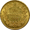 France 40 Franc Reverse