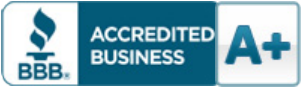 Better Business Bureau logo, BBB accredited business, A plus rating