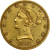 1884-CC Coronet Motto $10 NGC AU-50 (01614273002)
